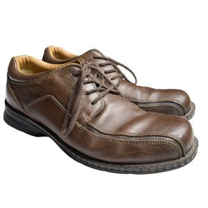 Jarman Men's Brown Leather Lace Up Oxfords Casual Comfort Everyday Shoes Size 12